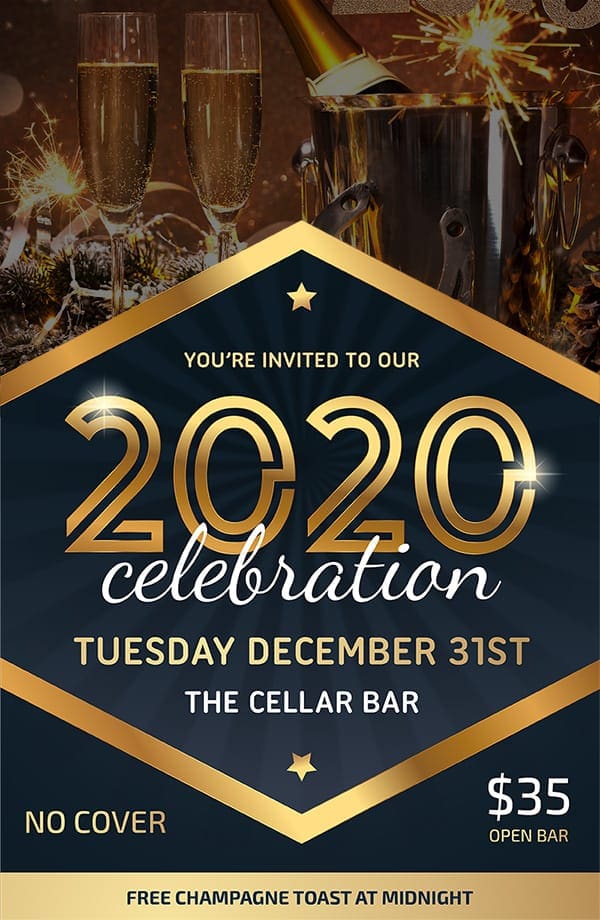 NYE Party Houston 2020 35 Open Bar No Cover The Cellar Bar